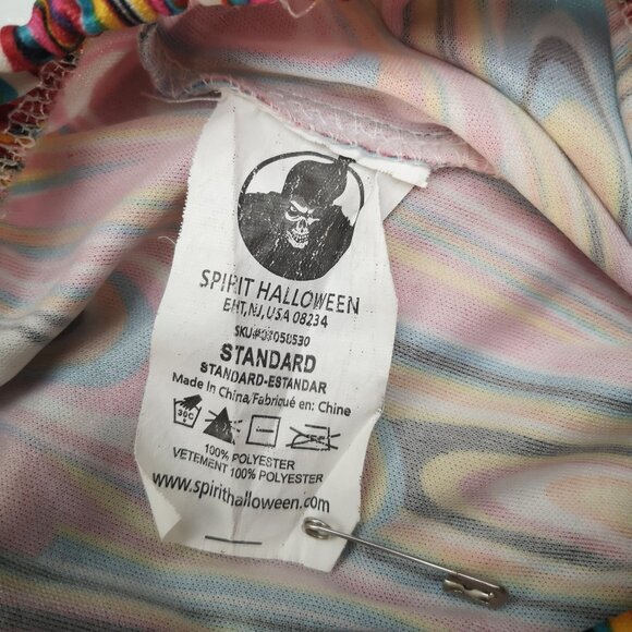 Spirit Halloween Ladies Multi Colored Retro 70's Wide Flare Bell Bottom Pants - Picture 4 of 4